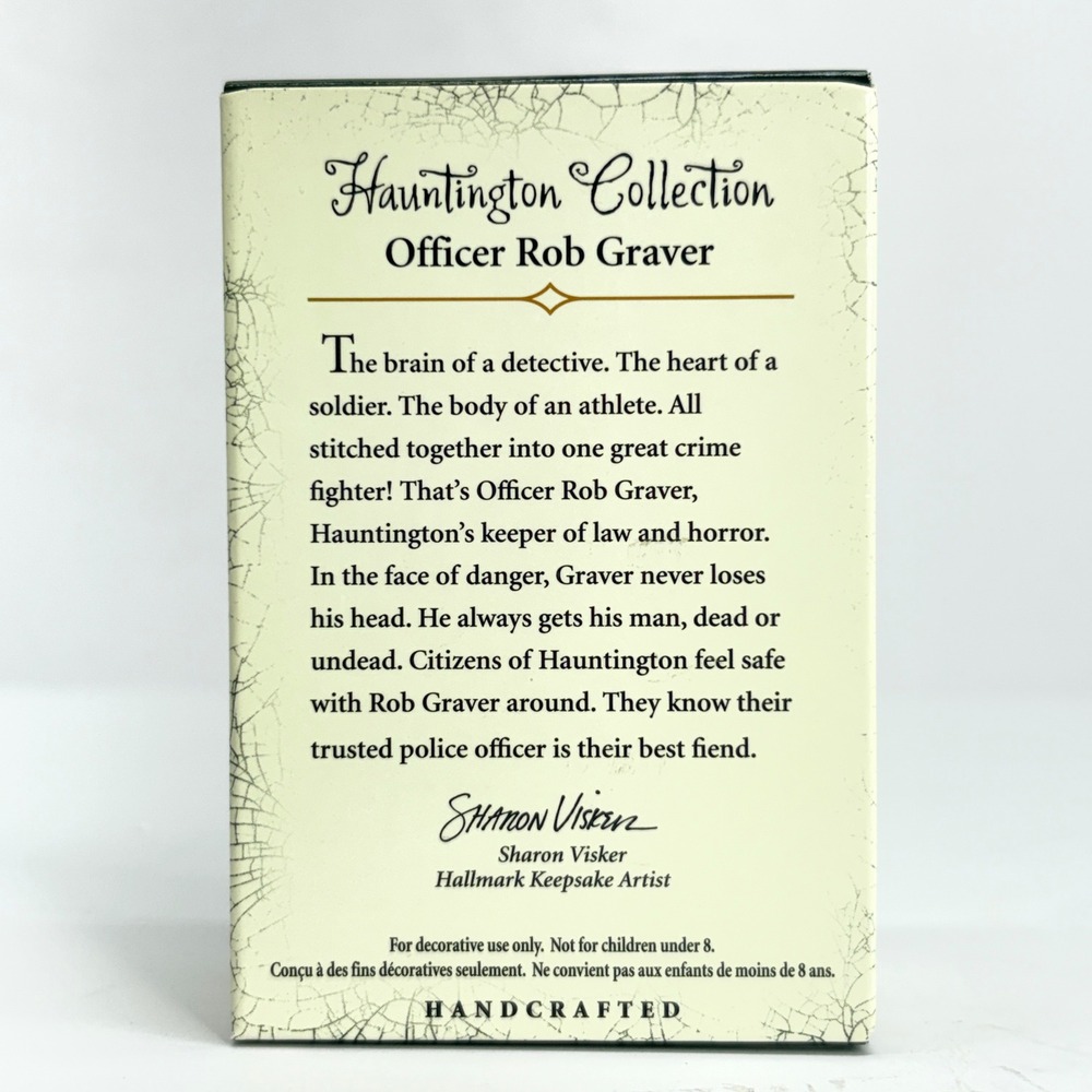 Hallmark Keepsake Hauntington Collection Officer Rob Graver Ornament 2005 Blue - Picture 3 of 6